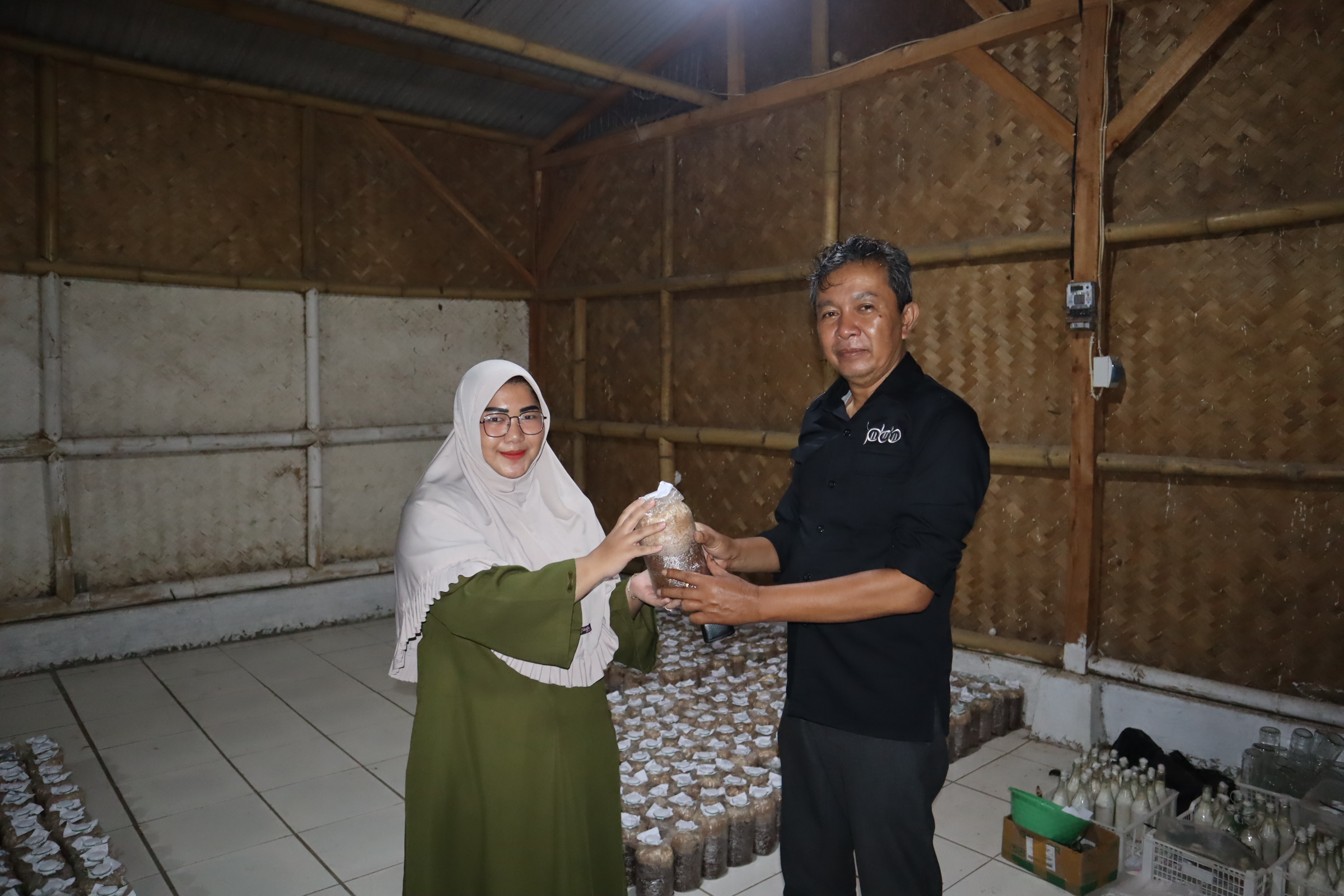 Read more about the article Program Studi Pendidikan Biologi menerima ± 1.000 Baglog Jamur dari Alumni